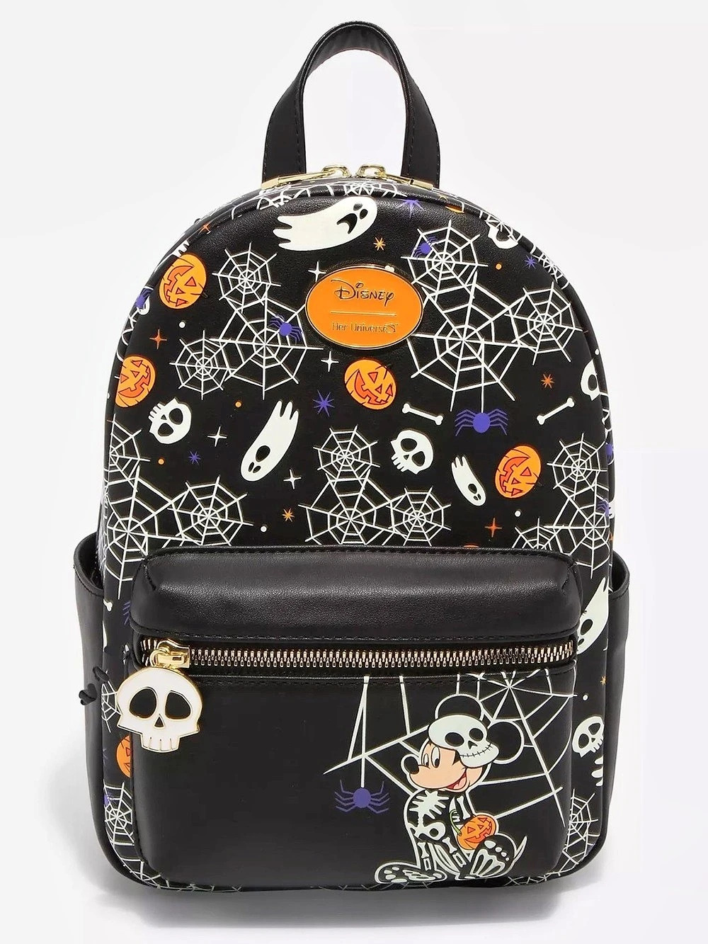 Disney Mickey Mouse Halloween Skeleton Glow-In-The-Dark Mini Backpack